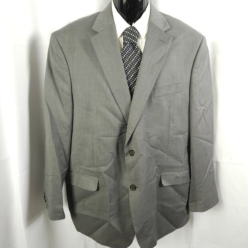 Lauren Ralph Lauren Gray 100% Wool 2-Button Single‎ Vent Blazer Men's 46R